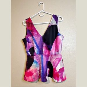 Paint The Town Peplum Top